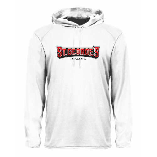 Load image into Gallery viewer, St Georges - Adult LS Performance Tee with Hood
