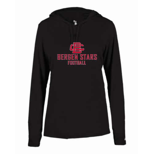 BCAS All Stars -  Ladies LS Performance Tee with Hood