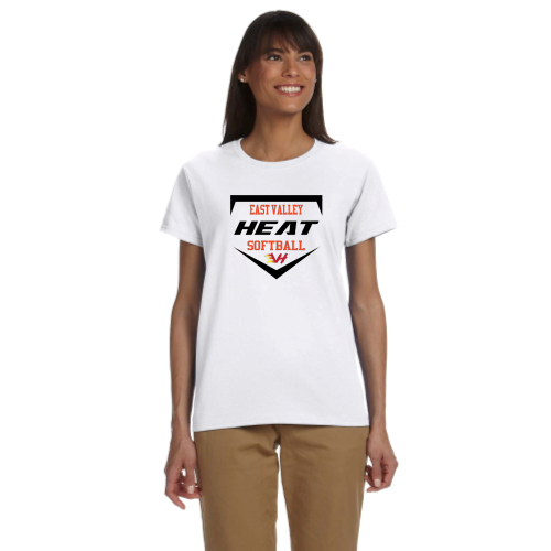 Load image into Gallery viewer, East Valley Heat Club Softball - Ladies Short Sleeve Cotton Tee
