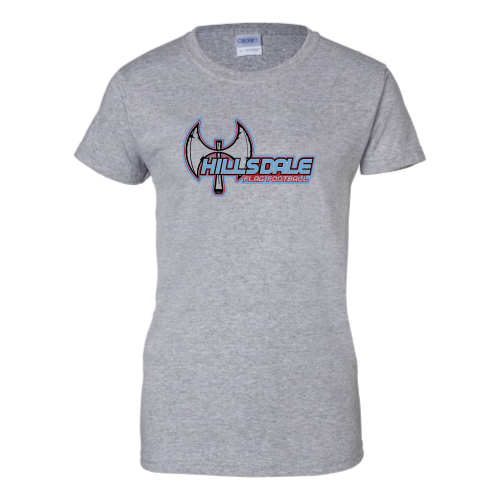 Hillsdale Football - Ladies Short Sleeve Cotton Tee