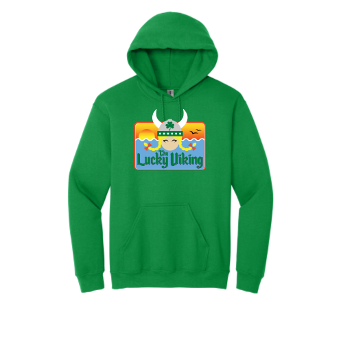 Load image into Gallery viewer, The Lucky Viking -  Adult Pullover Hood Sweatshirt
