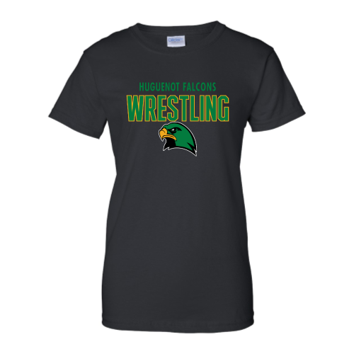 Huguenot Wrestling - Ladies Short Sleeve Cotton Tee