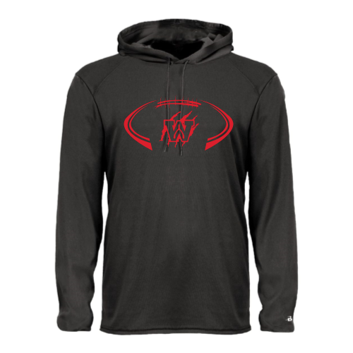 Young Tigers - Adult LS Performance Tee with Hood