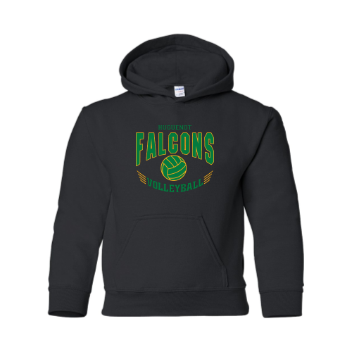 Huguenot Volleyball - Youth Pullover Hood Sweatshirt