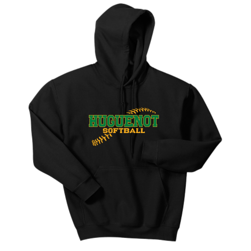 Huguenot Softball - Adult Pullover Hood Sweatshirt