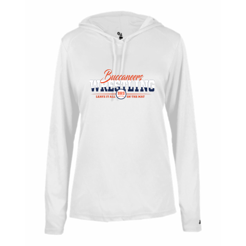 Load image into Gallery viewer, Beech High School Wrestling - Ladies LS Performance Tee with Hood
