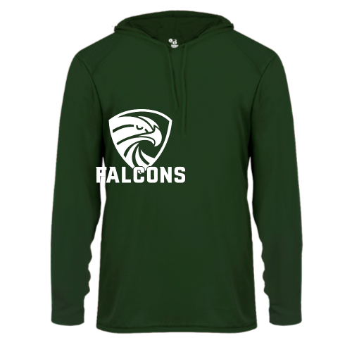 Load image into Gallery viewer, Hadley PWHS - Adult LS Performance Tee with Hood
