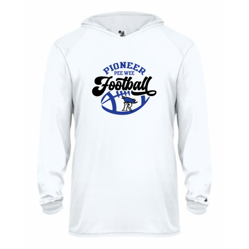 Load image into Gallery viewer, Cros-Lex Football -  Youth LS Performance Tee with Hood
