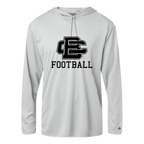 Load image into Gallery viewer, BCAS Football -  Adult LS Performance Tee with Hood
