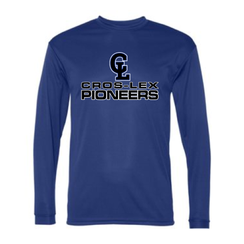 Load image into Gallery viewer, Cros-Lex Pioneers - Adult LS Performance Tee
