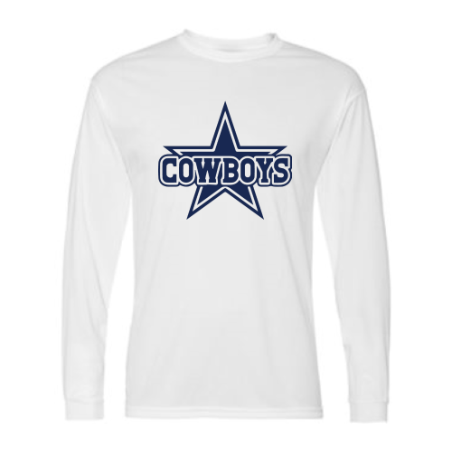 TV Cowboys - Adult LS Performance Tee