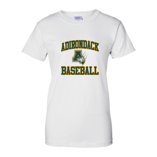 Adirondack Baseball - Ladies Short Sleeve Cotton Tee