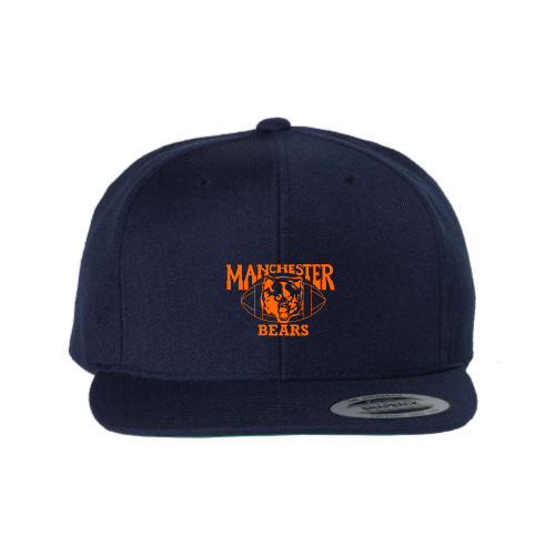 Manchester Bears Football -  Premium Flat Bill Snapback Navy