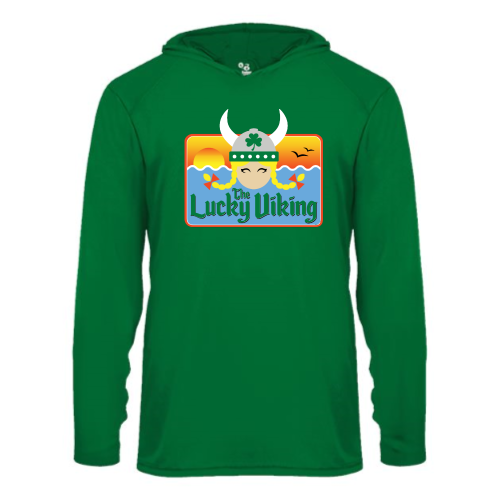 The Lucky Viking -  Youth LS Performance Tee with Hood