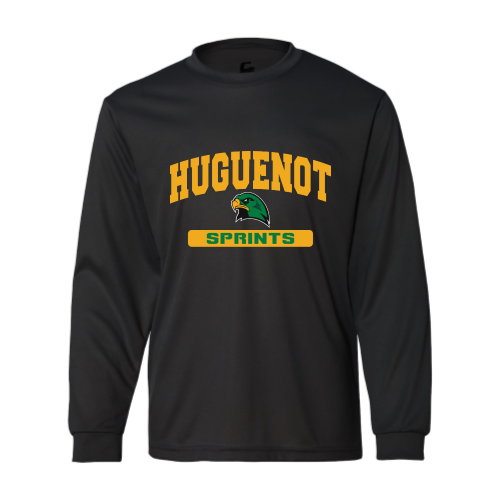 Huguenot Track and Field Sprints - Ladies LS Performance Tee