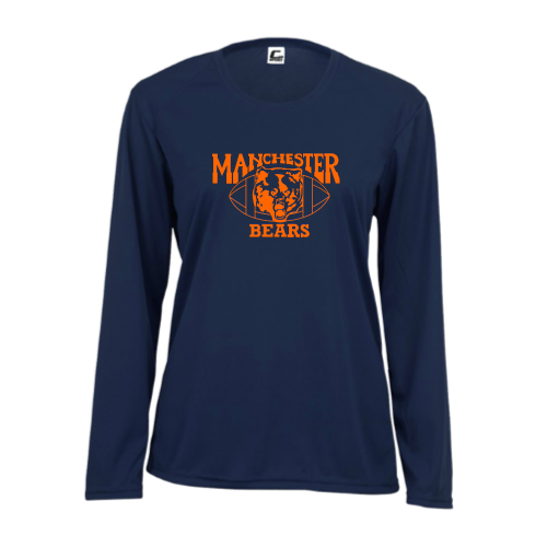 Manchester Bears Football -  Ladies LS Performance Tee