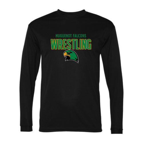 Huguenot Wrestling - Adult LS Performance Tee