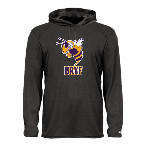 BRYF -  Adult LS Performance Tee with Hood