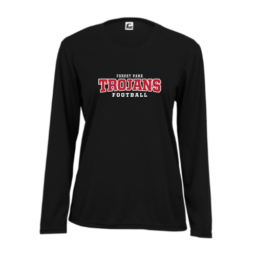 Forest Park Trojans - Ladies LS Performance Tee