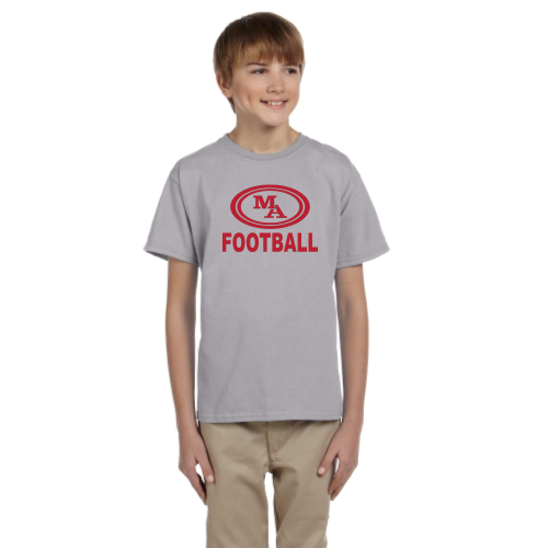 Load image into Gallery viewer, MA Football -  Youth Short Sleeve Cotton Tee

