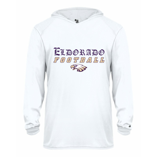 Load image into Gallery viewer, Eldorado - Youth LS Performance Tee with Hood
