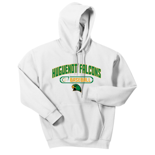 Load image into Gallery viewer, Huguenot Falcons Baseball - Adult Pullover Hood Sweatshirt
