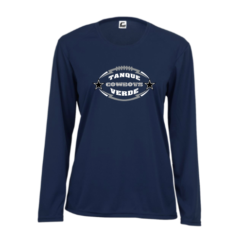 Tanque Verde Cowboys - Ladies LS Performance Tee