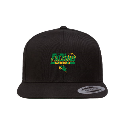 Huguenot Basketball - Premium Flat Bill Snapback