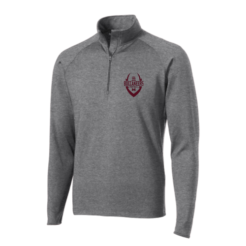 Milford Buccaneers - White - Sport Wicking 1-4 Zip Pullover