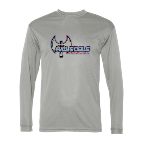 Load image into Gallery viewer, Hillsdale Football - Adult LS Performance Tee
