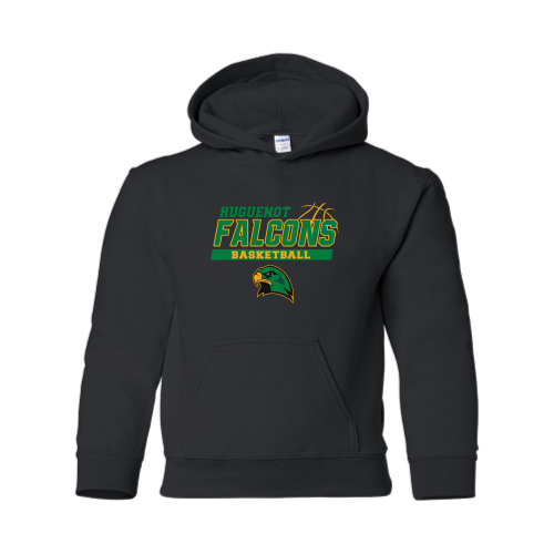 Huguenot Basketball  -  Youth Pullover Hood Sweatshirt