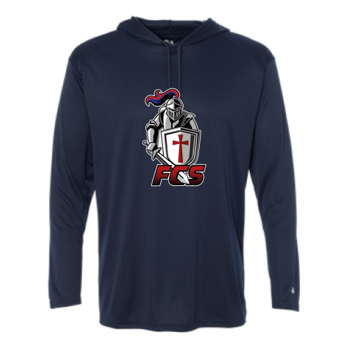 Load image into Gallery viewer, Faith Christian School - Adult LS Performance Tee with Hood
