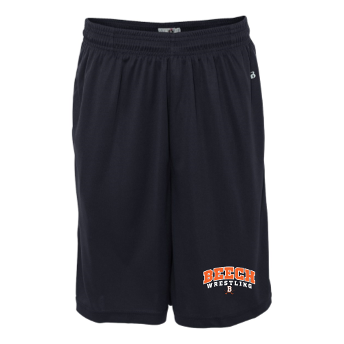 Beech High School Wrestling Navy - B-Core Adult 10 Performance Short