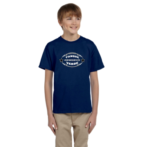 Load image into Gallery viewer, Tanque Verde Cowboys - Youth Short Sleeve Cotton Tee
