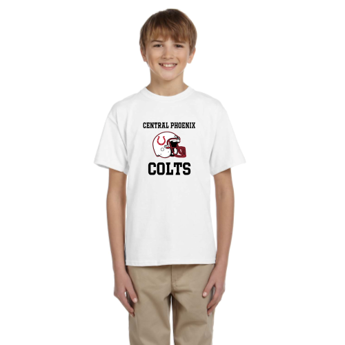 Load image into Gallery viewer, Central Phoenix Colts YFB - Youth Short Sleeve Cotton Tee
