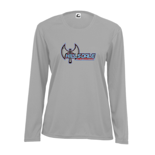 Load image into Gallery viewer, Hillsdale Football - Ladies LS Performance Tee
