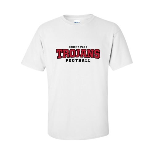 Load image into Gallery viewer, Forest Park Trojans - Adult Short Sleeve Cotton Tee
