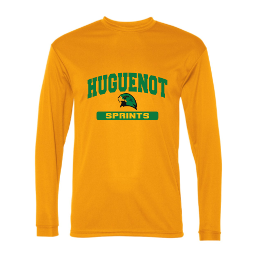 Huguenot Track and Field Sprints - Adult LS Performance Tee