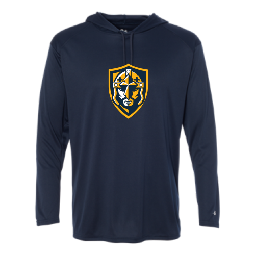 Our Lady of Lourdes - Adult LS Performance Tee with Hood