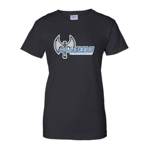 Load image into Gallery viewer, Hillsdale Football - Ladies Short Sleeve Cotton Tee
