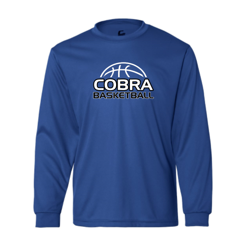 Creekside Cobra Basketball Royal - Ladies LS Performance Tee