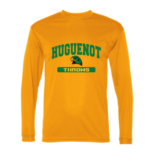 Load image into Gallery viewer, Huguenot Track and Field Throws - Adult LS Performance Tee
