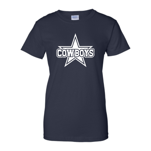 TV Cowboys - Ladies Short Sleeve Cotton Tee