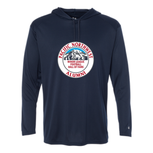 Load image into Gallery viewer, Pacific NW Football - Adult LS Performance Tee with Hood
