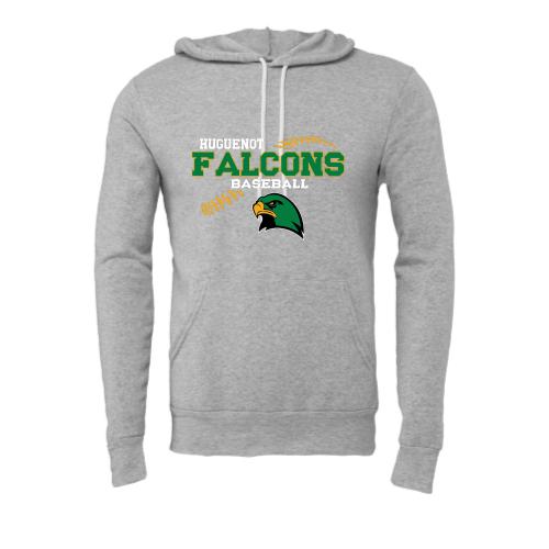 Huguenot Baseball - Adult Premium Pullover Hood Sweatshirt