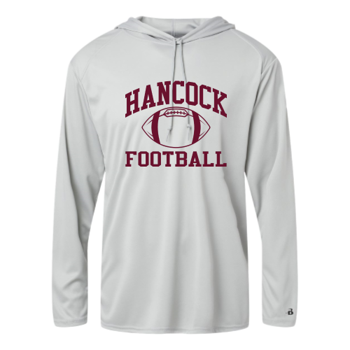 Hancock HS -  Adult LS Performance Tee with Hood