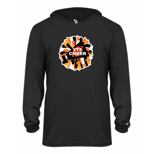 YTF Cheer - Youth LS Performance Tee with Hood