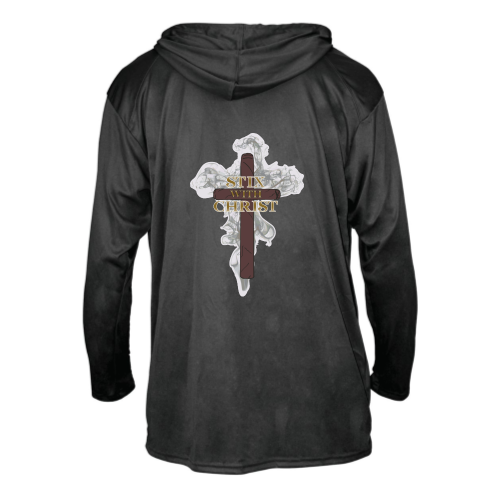 Load image into Gallery viewer, Stix with Christ - Adult LS Performance Tee with Hood
