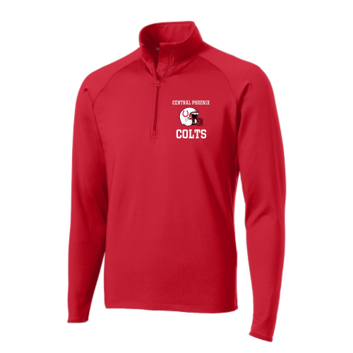 Central Phoenix Colts YFB - Red - Sport Wicking 1-4 Zip Pullover