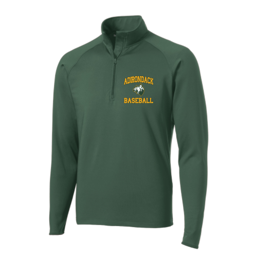 Adirondack Baseball - Forest Green - Sport Wicking 1-4 Zip Pullover